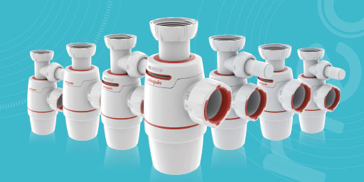 Wirquin 30722140 Siphon D'évier Néo, Blanc (Lot De 2